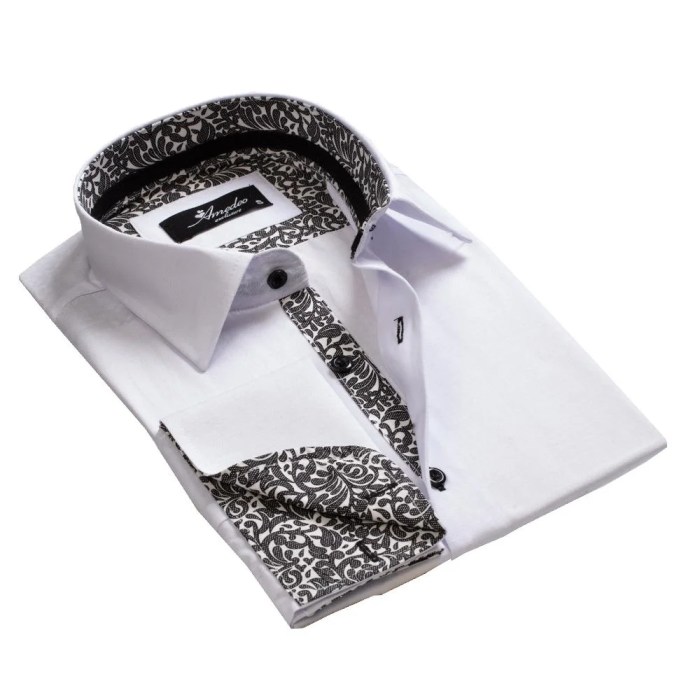 Mens dress shirts with cufflink holes