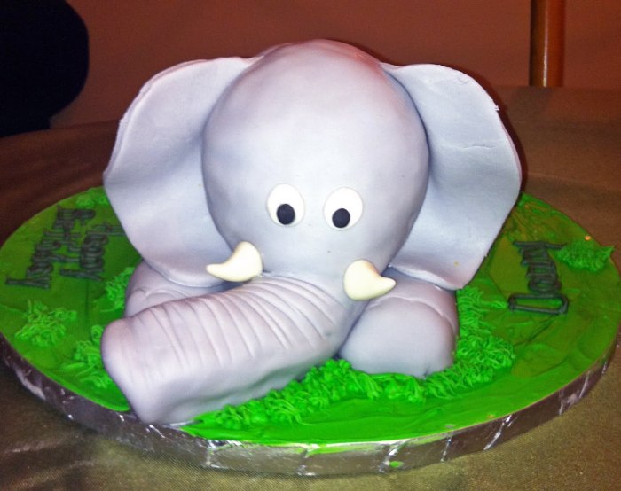 How to make an elephant cake decoration