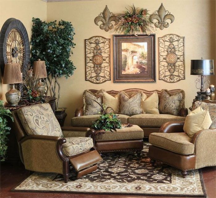 How to decorate tuscan style living room