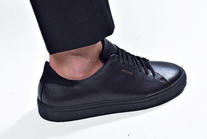 Mens black sneaker dress shoes