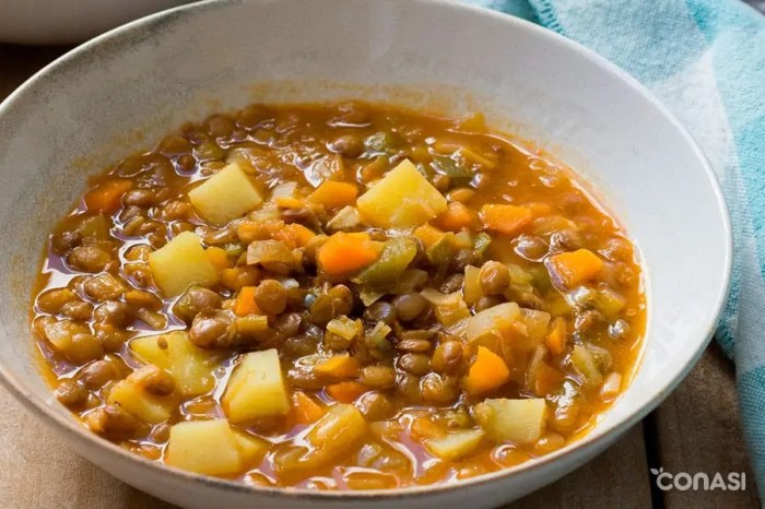 Lentejas verduras eladerezo recetas hortelana hola cocinar platos tradicional