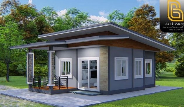 Desain teras rumah kecil yang indah